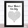 Leo Sayer More Than I Can Say White Heart Song Lyric Music Art Print