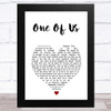 Lion King 2 One Of Us White Heart Song Lyric Music Art Print