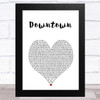 Macklemore & Ryan Lewis Downtown White Heart Song Lyric Music Art Print