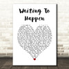 Marillion Waiting To Happen White Heart Song Lyric Music Art Print