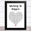 Marillion Waiting To Happen White Heart Song Lyric Music Art Print