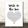 McFly Walk In The Sun White Heart Song Lyric Music Art Print