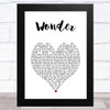 Natalie Merchant Wonder White Heart Song Lyric Music Art Print