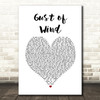 Pharrell Williams Gust of Wind White Heart Song Lyric Music Art Print