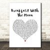 Powfu Breakfast With The Moon White Heart Song Lyric Music Art Print