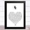 Red Hot Chili Peppers If White Heart Song Lyric Music Art Print