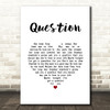 Rhett Miller Question White Heart Song Lyric Music Art Print