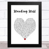 Ringo Starr Standing Still White Heart Song Lyric Music Art Print