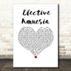Rise Against Elective Amnesia White Heart Song Lyric Music Art Print
