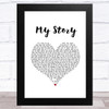 Big Daddy Weave My Story White Heart Song Lyric Music Art Print