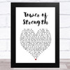 The Mission Tower of Strength White Heart Song Lyric Music Art Print
