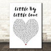 Tom Grennan Little By Little Love White Heart Song Lyric Music Art Print