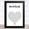 Upchurch Nutshell White Heart Song Lyric Music Art Print