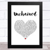 Van Halen Unchained White Heart Song Lyric Music Art Print