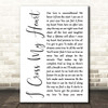 George Strait George Strait I Cross My Heart White Script Song Lyric Print