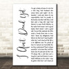 Ashton Shepherd I Ain't Dead Yet White Script Song Lyric Print
