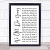 Steel Dragon We All Die Young White Script Song Lyric Print