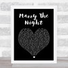 Lady Gaga Marry The Night Black Heart Song Lyric Print