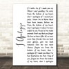 Billy Eckstine I Apologize White Script Song Lyric Print