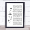 Camila Cabello First Man White Script Song Lyric Print