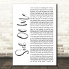 Beartooth Sick Of Me White Script Song Lyric Wall Art Print