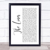 Beartooth The Lines White Script Song Lyric Wall Art Print