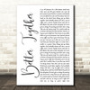 Luke Combs Better Together White Script Song Lyric Wall Art Print