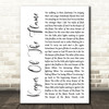 Miranda Lambert Keeper Of The Flame White Script Song Lyric Wall Art Print