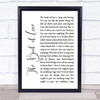 Peter Gabriel The Book of Love White Script Song Lyric Wall Art Print