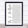 Slaughter Fly To The Angels White Script Song Lyric Wall Art Print