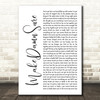 Taking Back Sunday MakeDamnSure White Script Song Lyric Wall Art Print