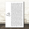 The Cadillac Three Life White Script Song Lyric Wall Art Print
