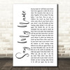 Within Temptation Say My Name White Script Song Lyric Wall Art Print