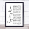Within Temptation Say My Name White Script Song Lyric Wall Art Print