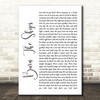 for KING & COUNTRY Burn The Ships White Script Song Lyric Wall Art Print