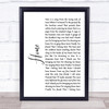 Depeche Mode Home White Script Song Lyric Quote Print