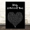 Lisa Loeb Stay (I Missed You) Black Heart Song Lyric Print