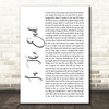 Linkin Park In The End White Script Song Lyric Quote Print