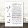 Seal Kiss From A Rose White Script Song Lyric Quote Print