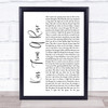 Seal Kiss From A Rose White Script Song Lyric Quote Print