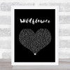 5 Seconds Of Summer Wildflower Black Heart Song Lyric Print
