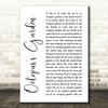 The Beatles Octopus's Garden White Script Song Lyric Quote Print