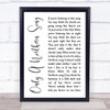The Beatles Only A Northern Song White Script Song Lyric Quote Print
