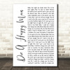 Thomas Rhett Die A Happy Man White Script Song Lyric Quote Print