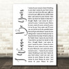 Arctic Monkeys I Wanna Be Yours White Script Song Lyric Quote Print