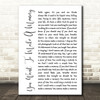 Bon Jovi You Want To Make A Memory White Script Song Lyric Quote Print