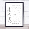 Depeche Mode Enjoy The Silence White Script Song Lyric Quote Print