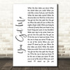 Gavin DeGraw You Got Me White Script Song Lyric Quote Print