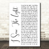 Todd Rundgren I Saw The Light White Script Song Lyric Quote Print