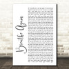 Toni Braxton Breathe Again White Script Song Lyric Quote Print